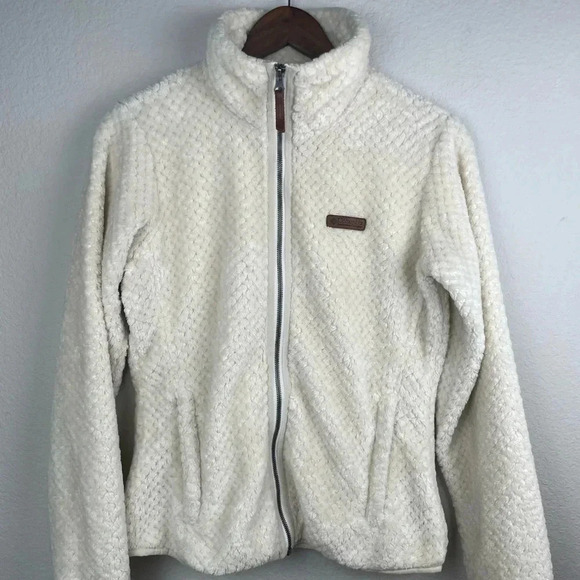 COLUMBIA Fire Side II Sherpa Full-Zip Jacket for Ladies -‎ Cream - Picture 1 of 7